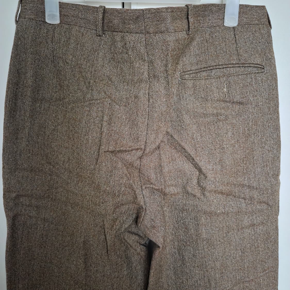 일본빈티지 브라운 울 슬랙스 33-34 상품이미지4