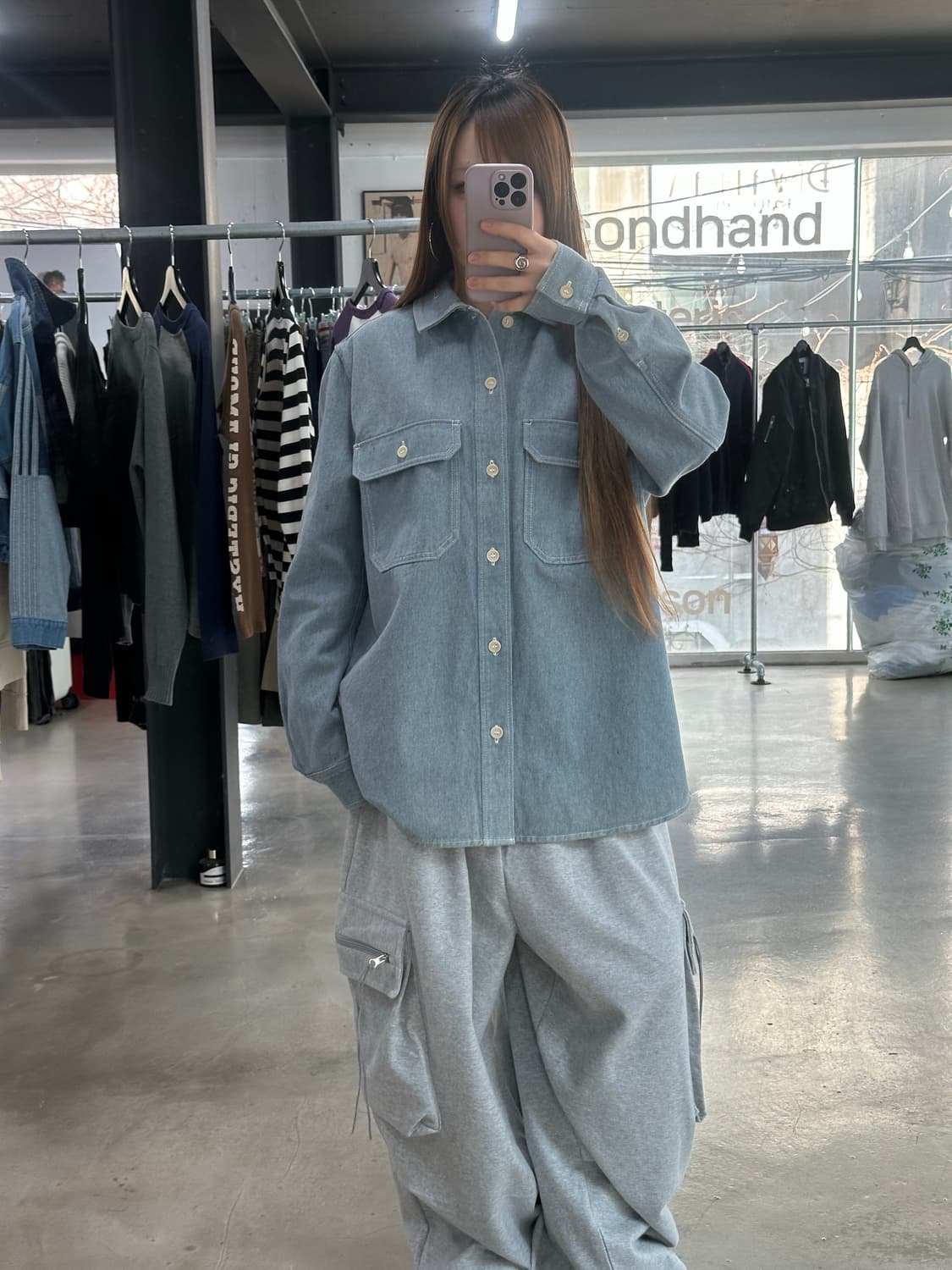 코스 릴렉시드 코튼 포켓 헤비셔츠 상품이미지3