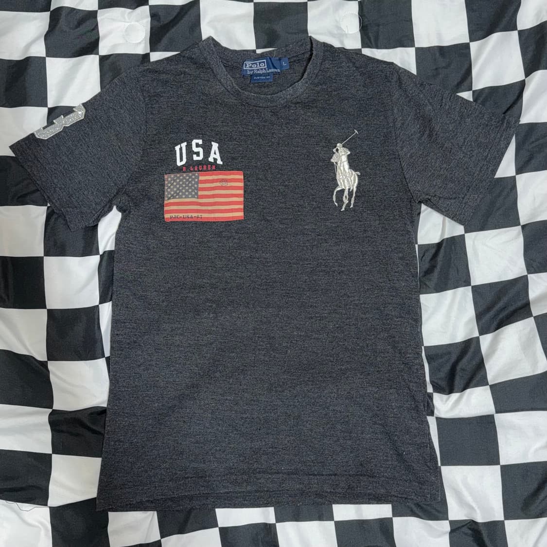 폴로 랄프로렌 빅포니 성조기 반팔 상품이미지1