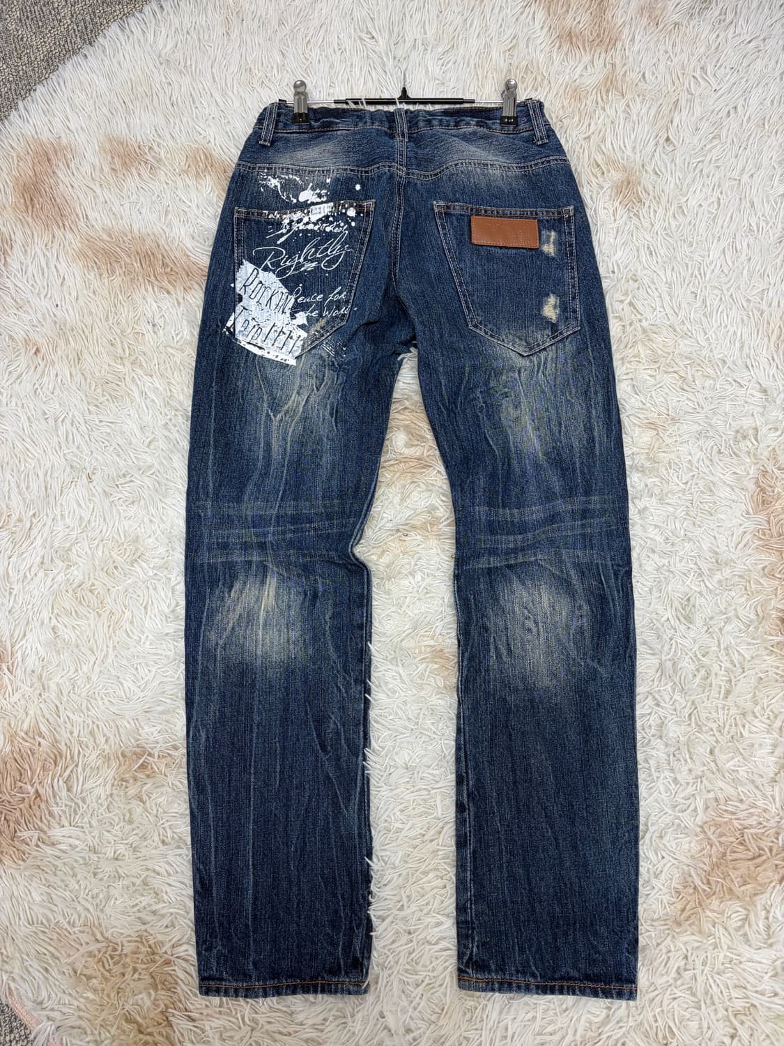 와투케 펑크 락 데님팬츠 스트릿 00s Y2K  상품이미지4