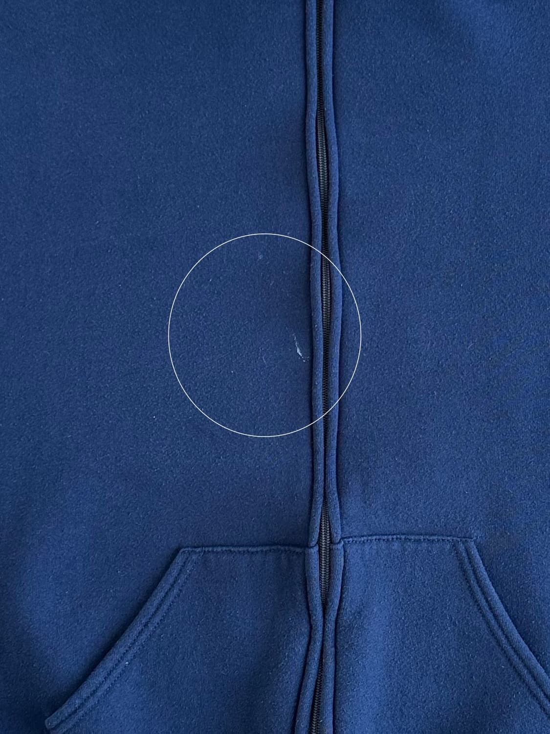 90s 빈티지 러셀 후드집업 네이비 L USA 상품이미지6