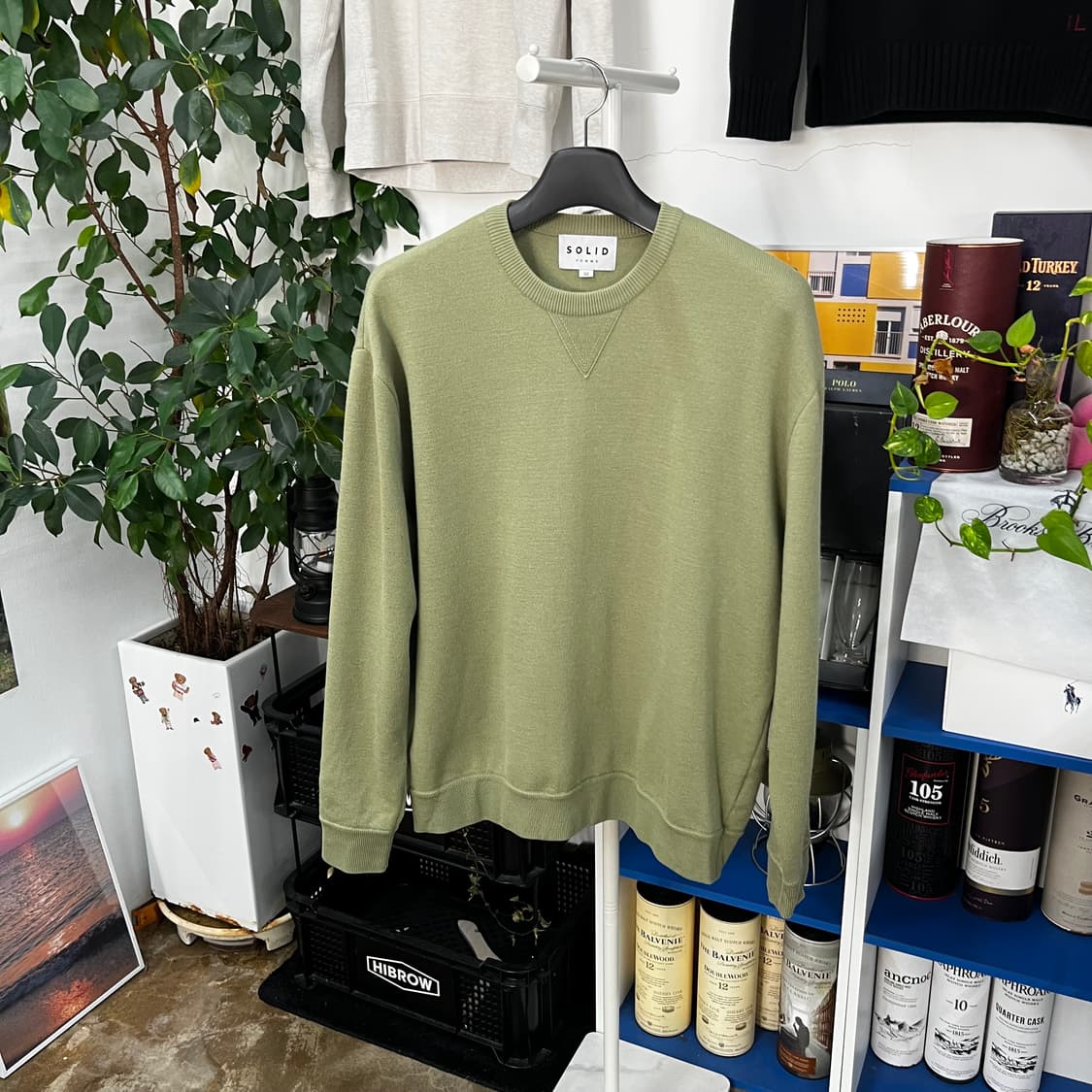 솔리드옴므 백로고 니트 50 상품이미지3