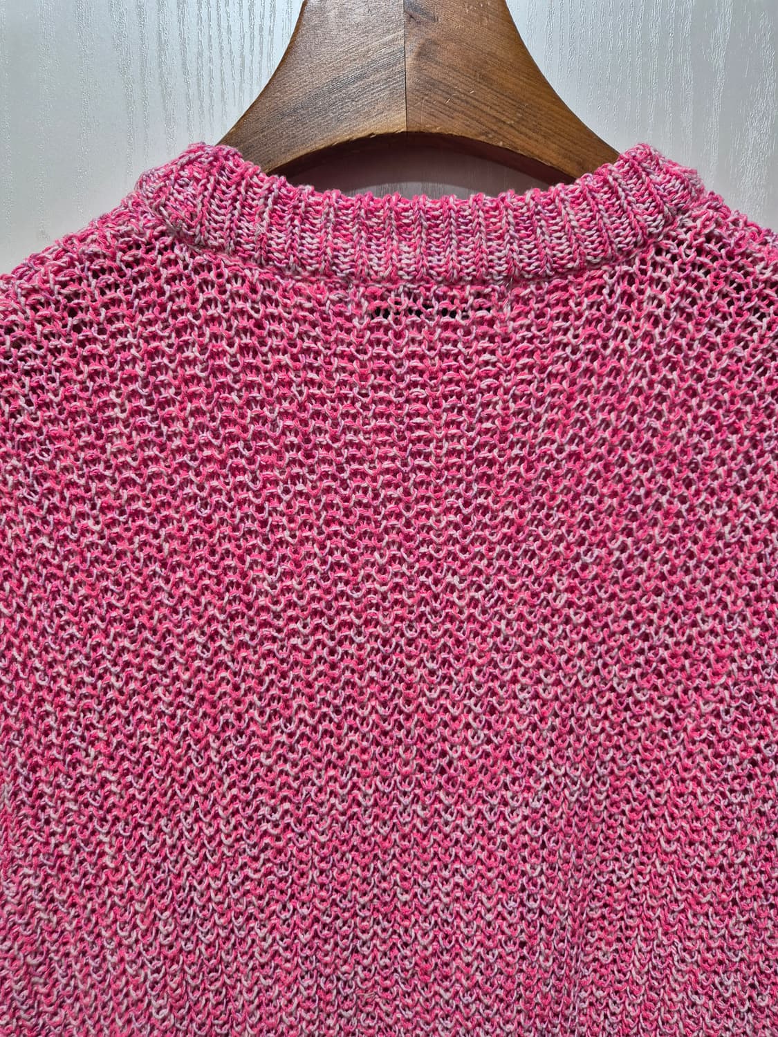 (세일)(새상품)NUAKLE 핑크 여름니트 베스트 상품이미지7