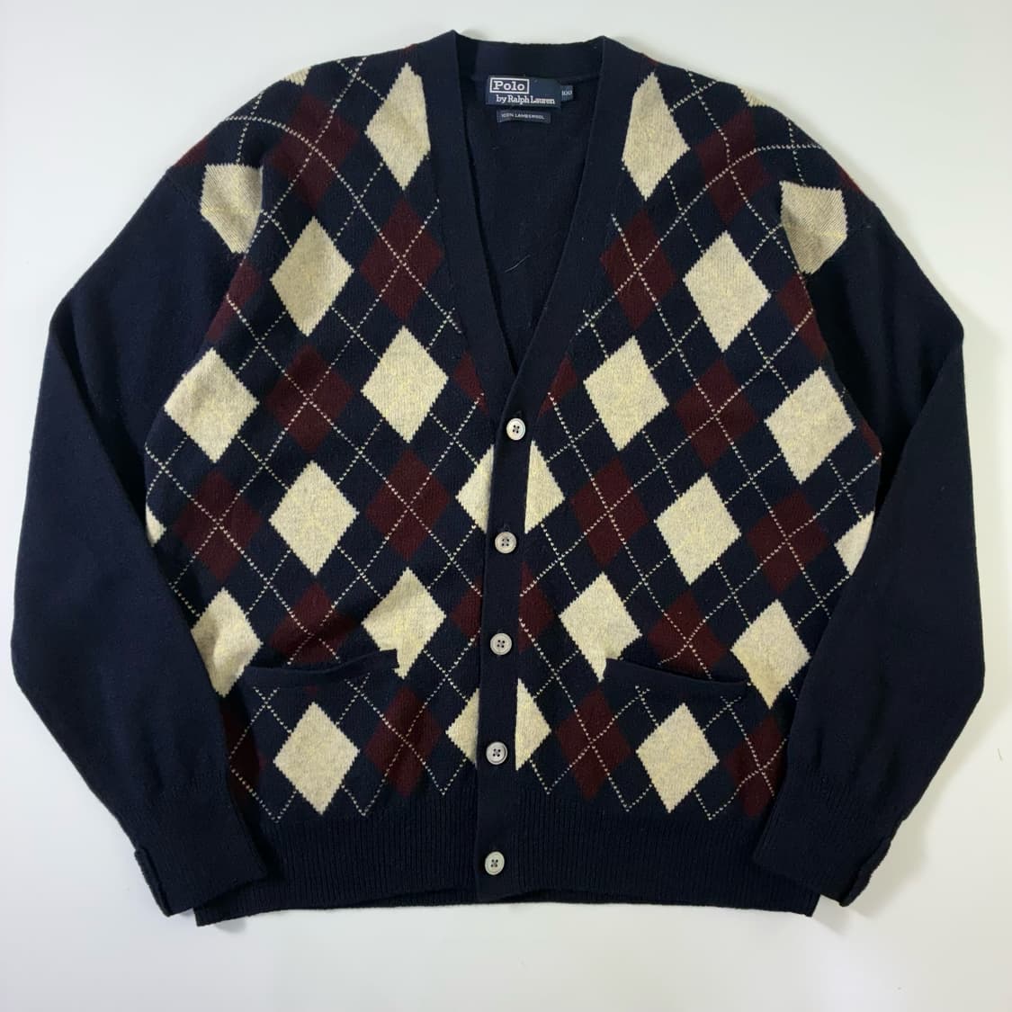 Polo  폴로 랄프로렌 00,s 램스울 아가일 니트 가디건   상품이미지1