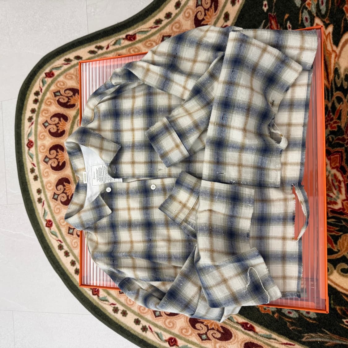 본로우 플란넬 오버셔츠 2사이즈 상품이미지6