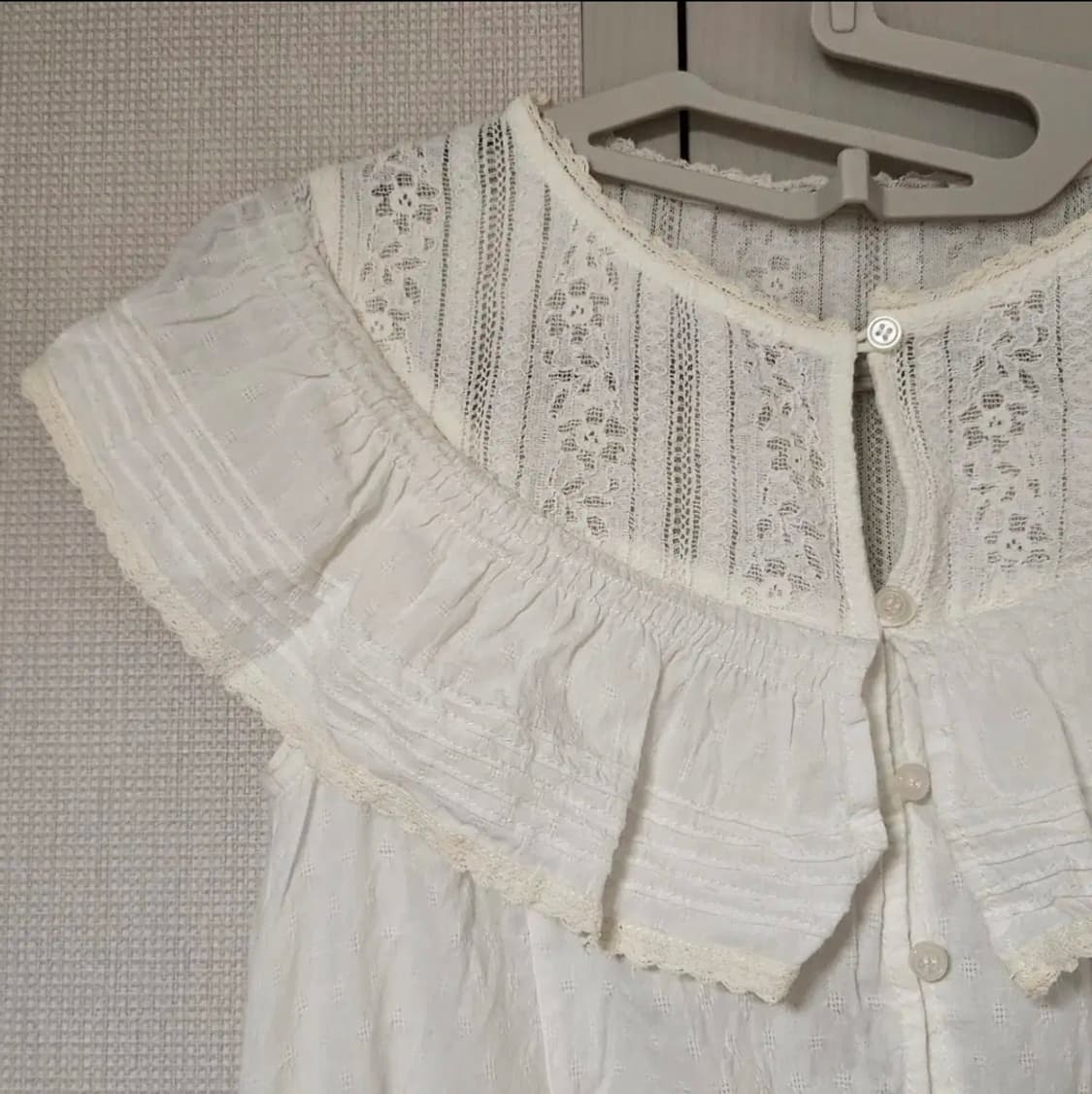 빈티지 모리걸 아오이유우 하구미 레이스 원피스 상품이미지1