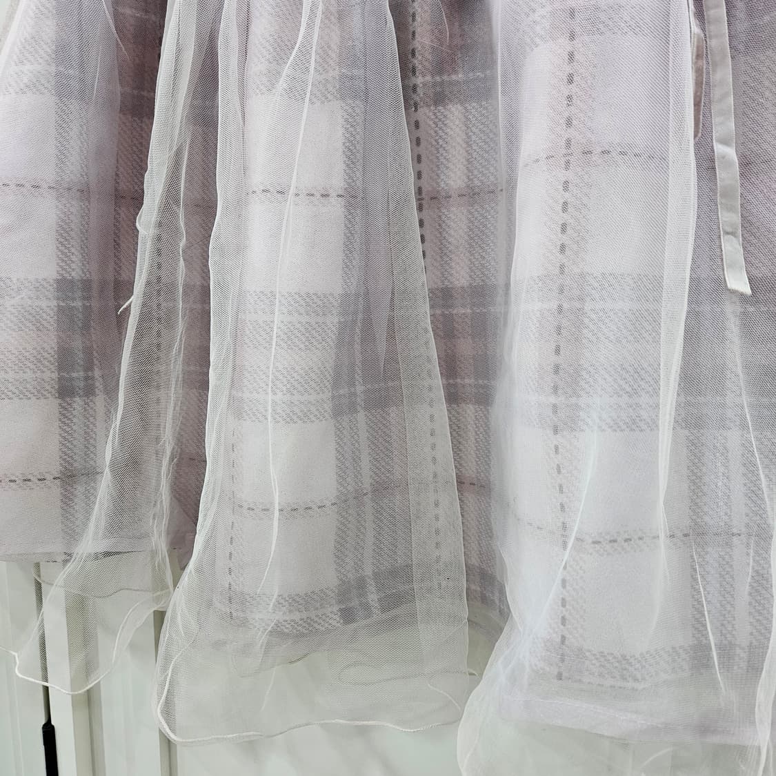 Liz Lisa(리즈리사) 파스텔 체크 튤 스커트 상품이미지4