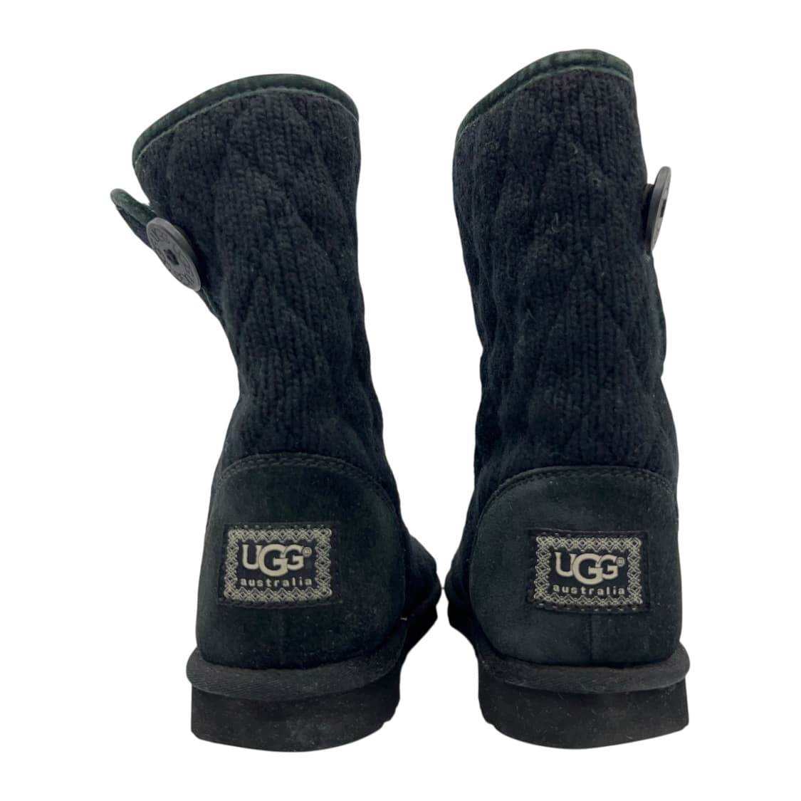 240 W 어그 퀄팅 니트 부츠 블랙 상품이미지5