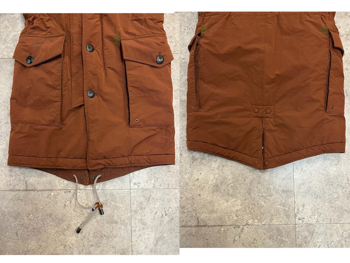 송지오 야상 후드 자켓 오렌지브라운 95 #csz220 상품이미지7