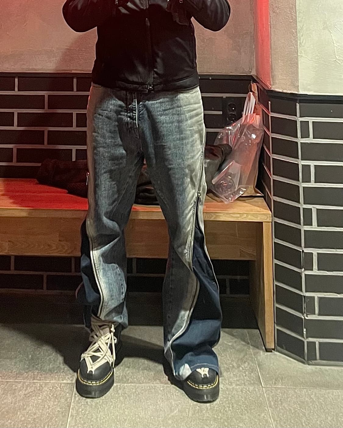 릭 오웬스 볼란 미네랄 펄 바나나 데님 (가격제안 받음) 상품이미지2