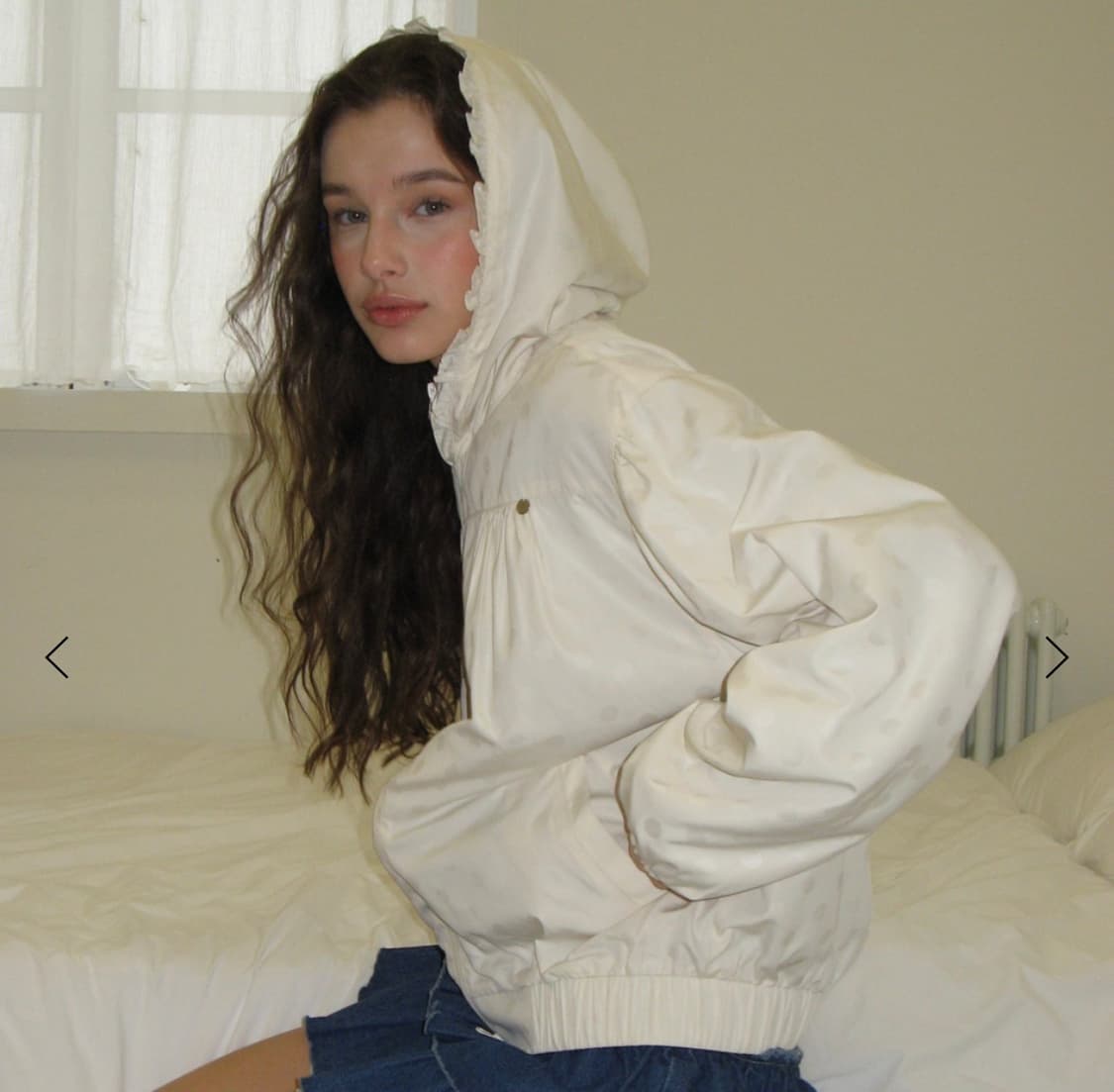 론론 도트 후드 바람막이F 상품이미지1