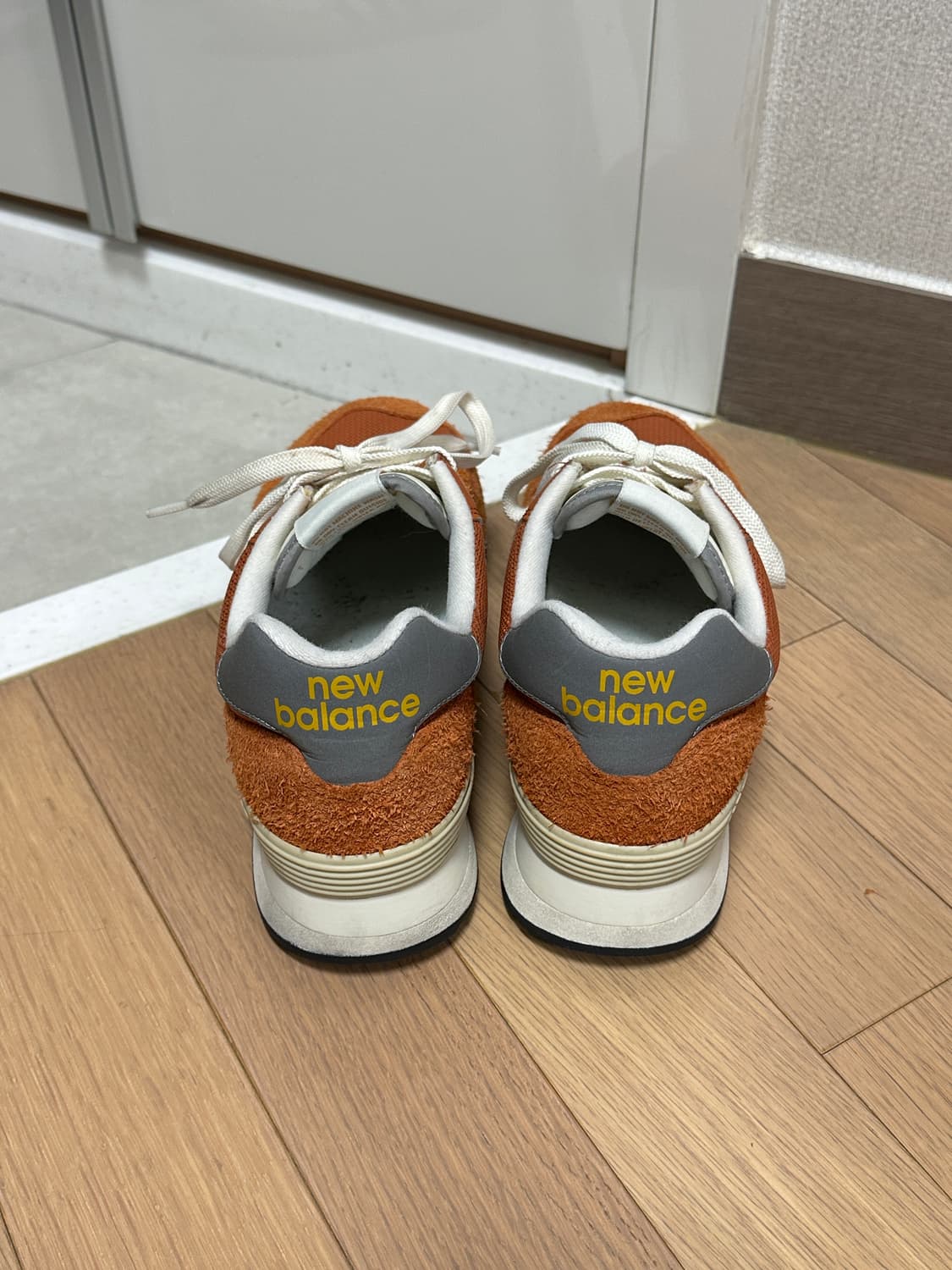 뉴발란스 574 헤리티지 오렌지 버스트 화이트 상품이미지6