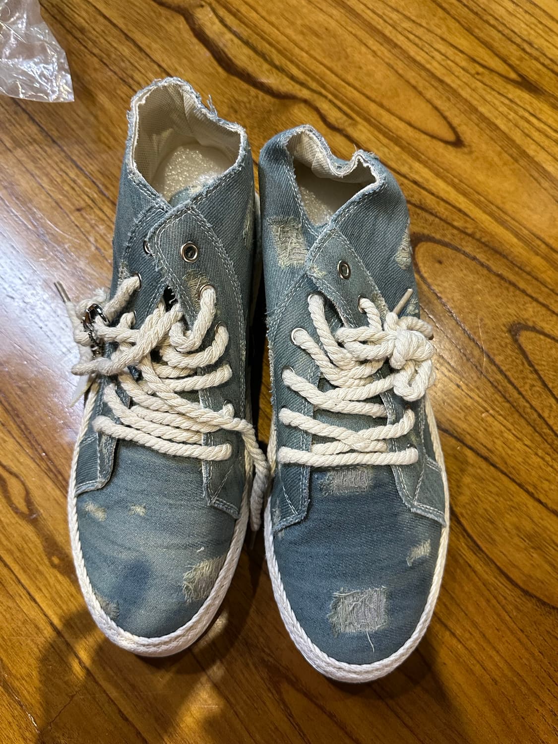 새상품) 임팔라 데님 하이탑 스니커즈 44사이즈 / 280 상품이미지3