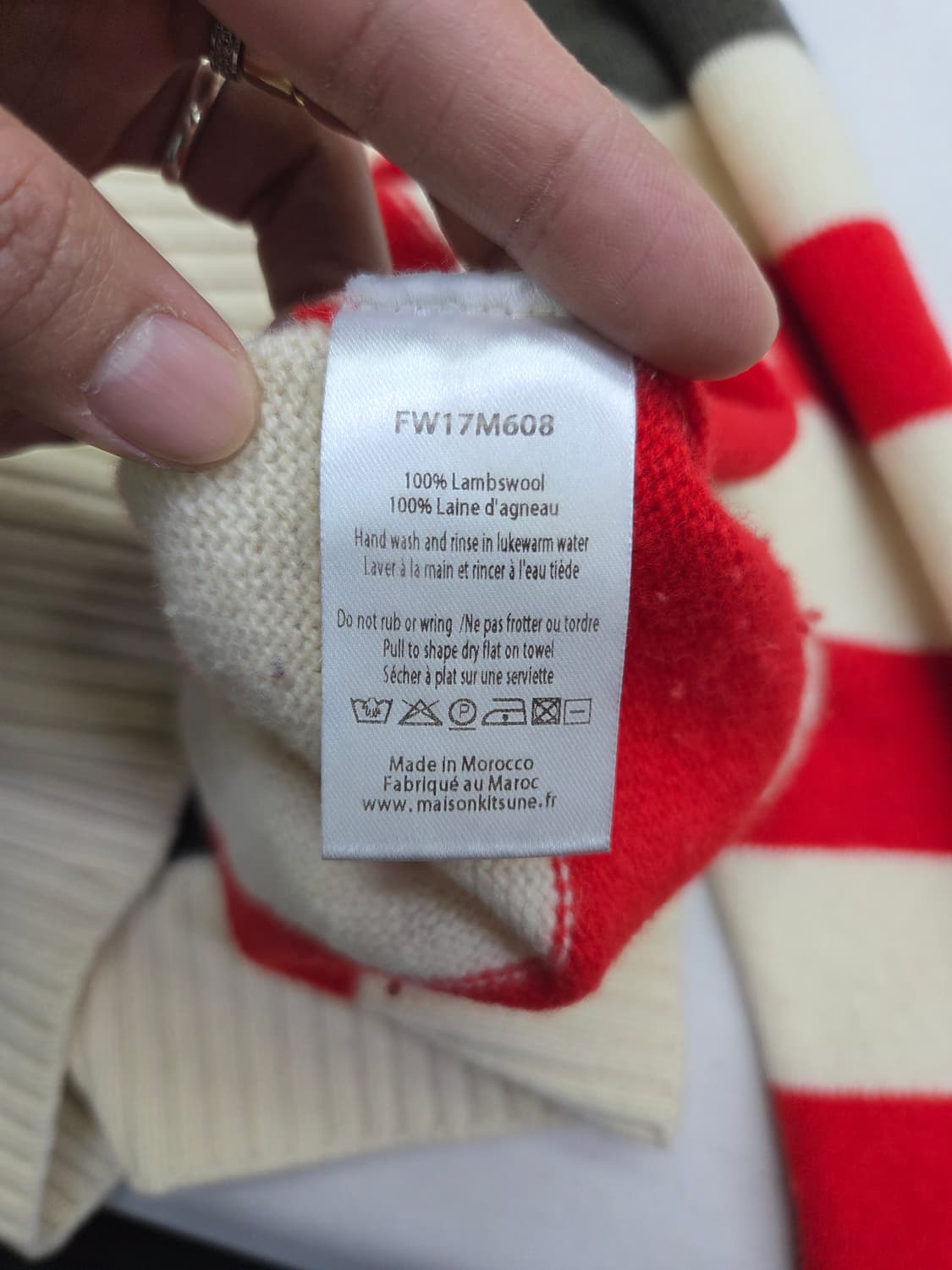 메종키츠네 니트 L 상품이미지4