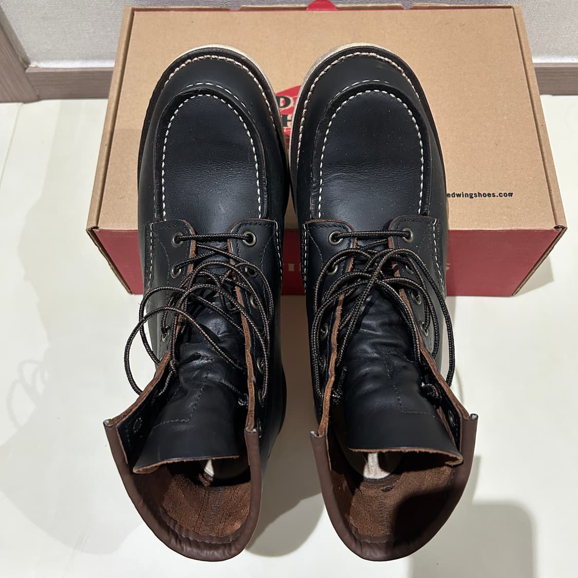 [265/8.5D] 레드윙 6인치 목토 부츠 8849 블랙 프레리 상품이미지6