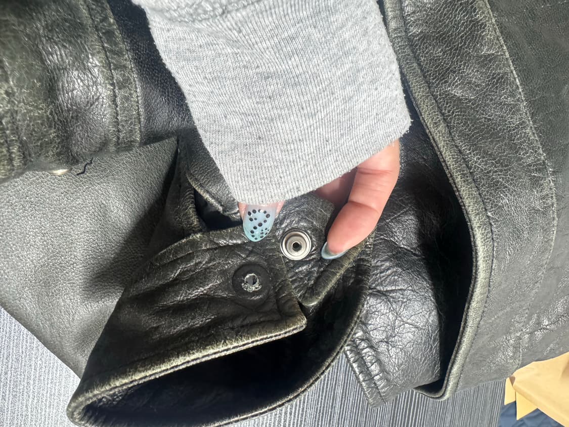 00‘s 캘빈클라인 가죽 라이더 자켓 상품이미지9