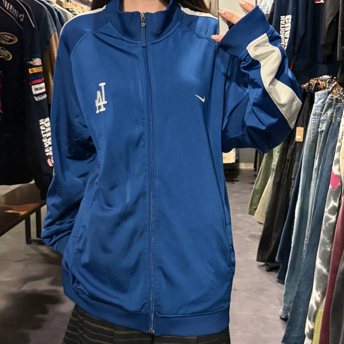 [IM] Nike 나이키 LA 다저스 트랙 자켓 블루 상품이미지3