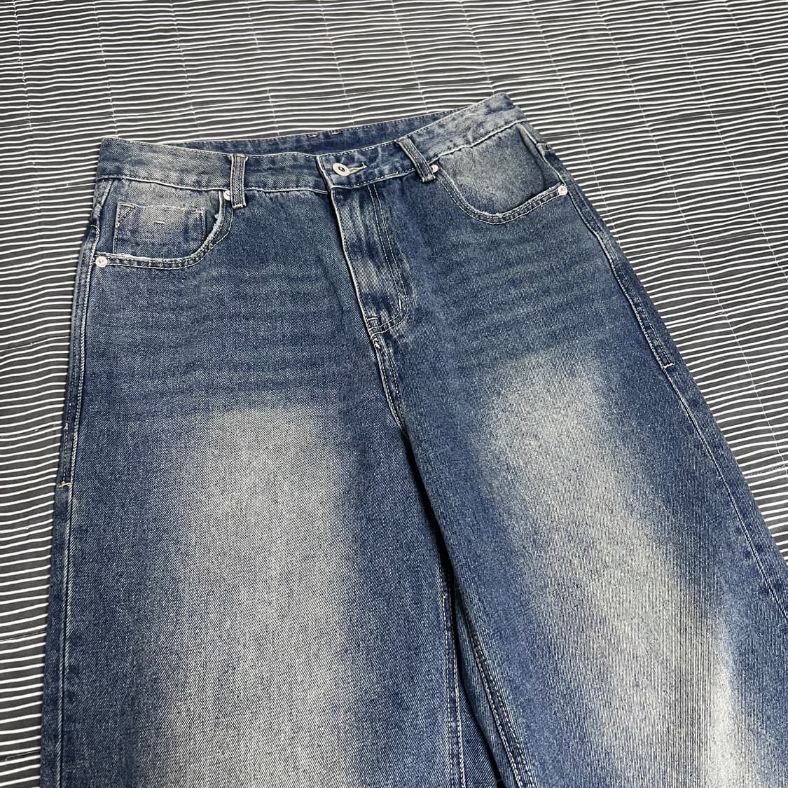 코드그라피 와이드 워싱 데님 팬츠 M 상품이미지2