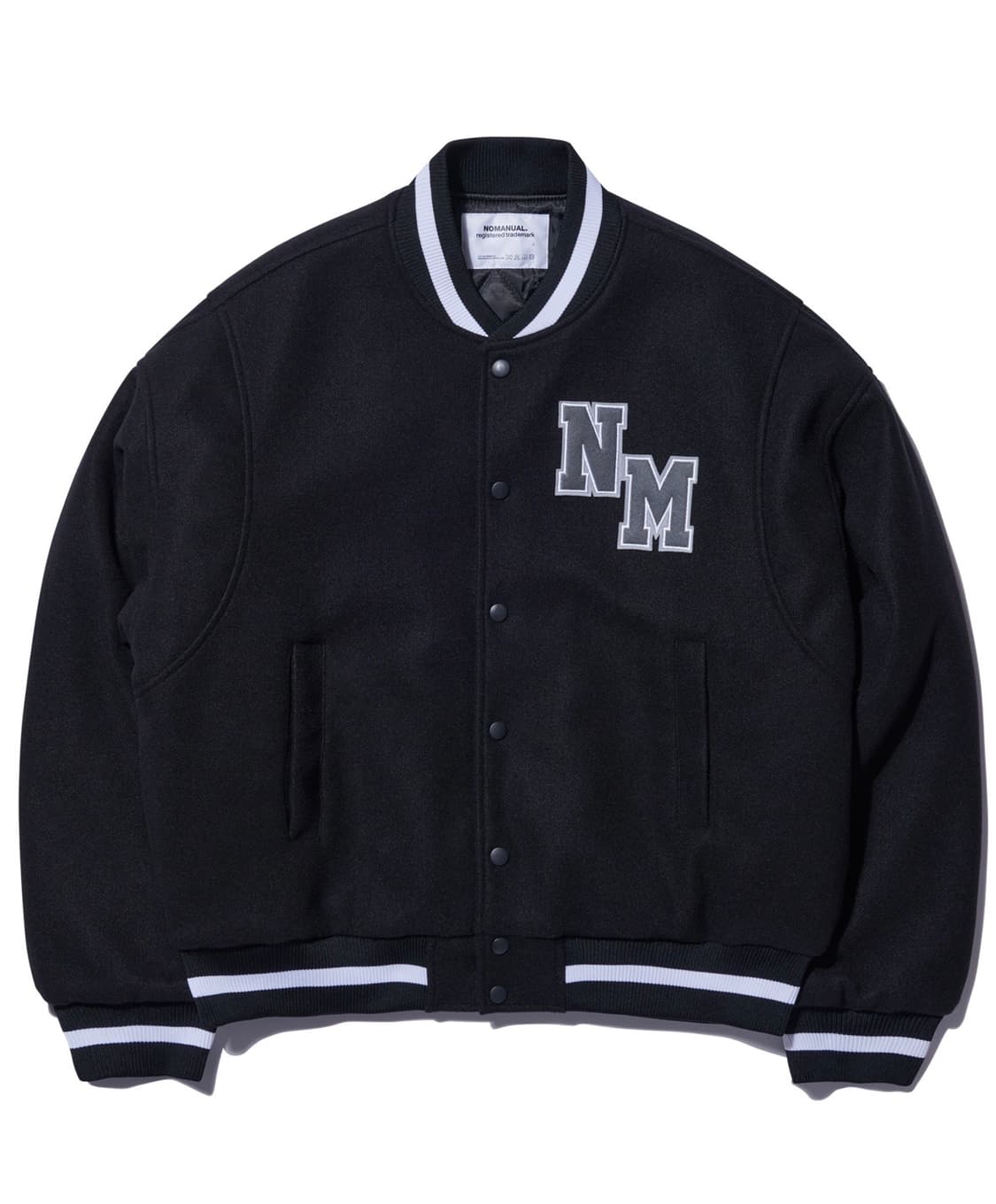 노메뉴얼 TAYLOR VARSITY JACKET - BLACK (L) 상품이미지1