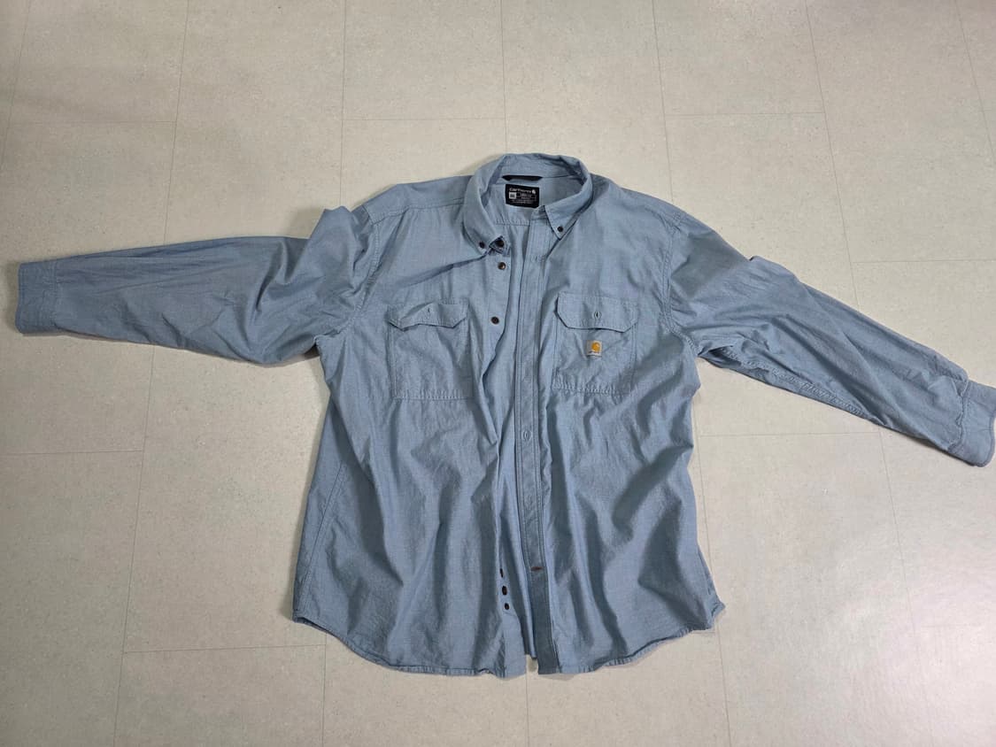 칼하트 샴브레이 셔츠(블루) 2XL 상품이미지2