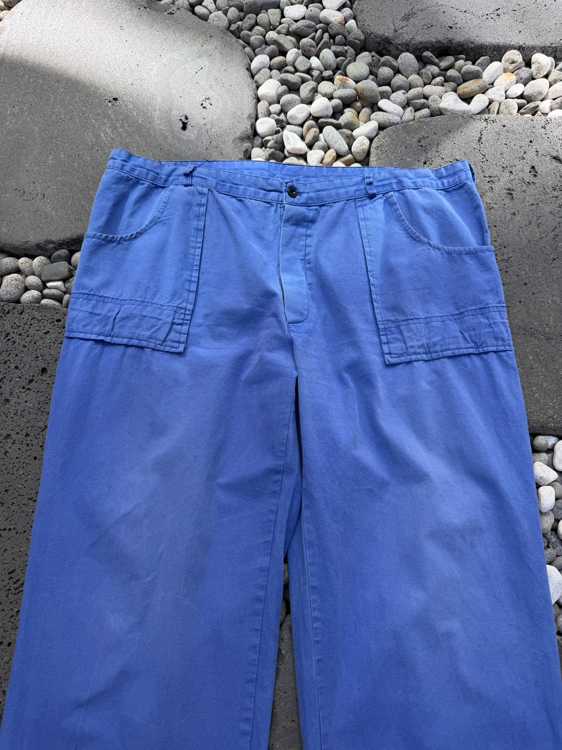 1980s FADED BLUE WIDE LEG 카펜터 프렌치워크팬츠 상품이미지3