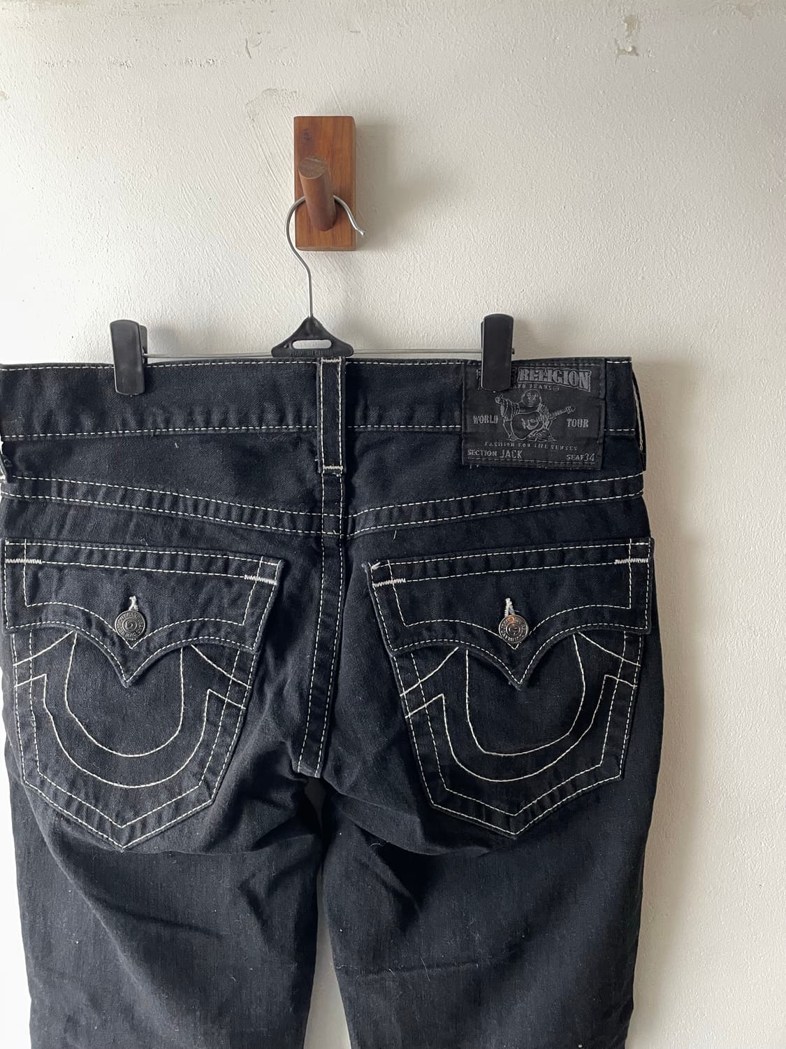 USA Vintage True Religion Balck Jeans 상품이미지4