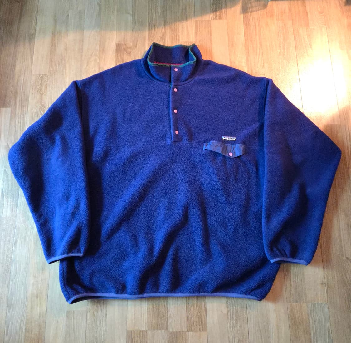 (2XL)Usa파타고니아 신칠라 퍼플네이비/그린 90s 상품이미지1
