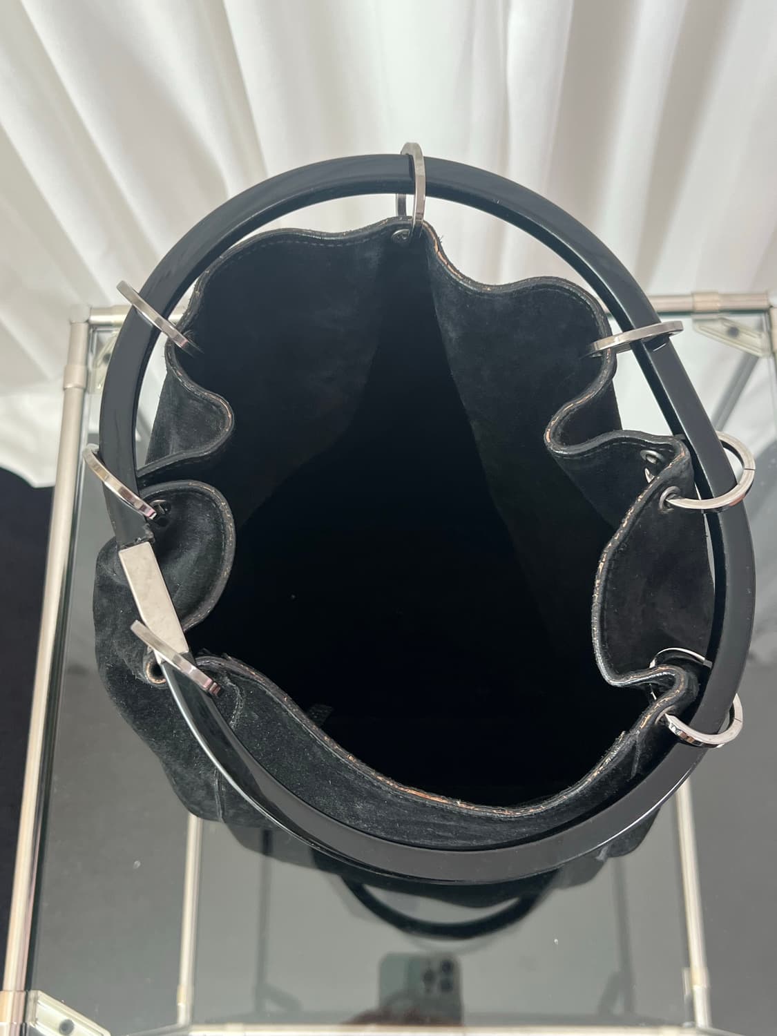 구찌 x 톰포드 FW1999 스웨이드 링 숄더백 상품이미지7