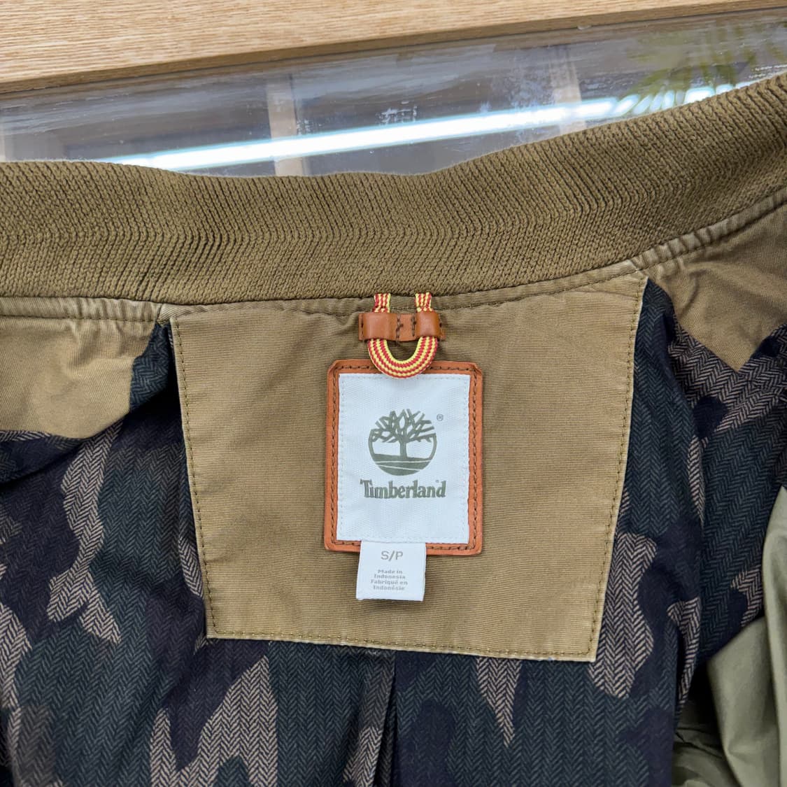 팀버랜드 브라운 캔버스 봄버 자켓 (S)   상품이미지6