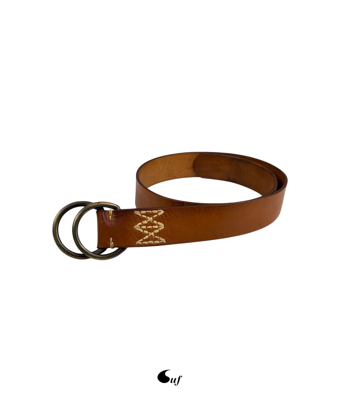 leather double ring belt 상품이미지1