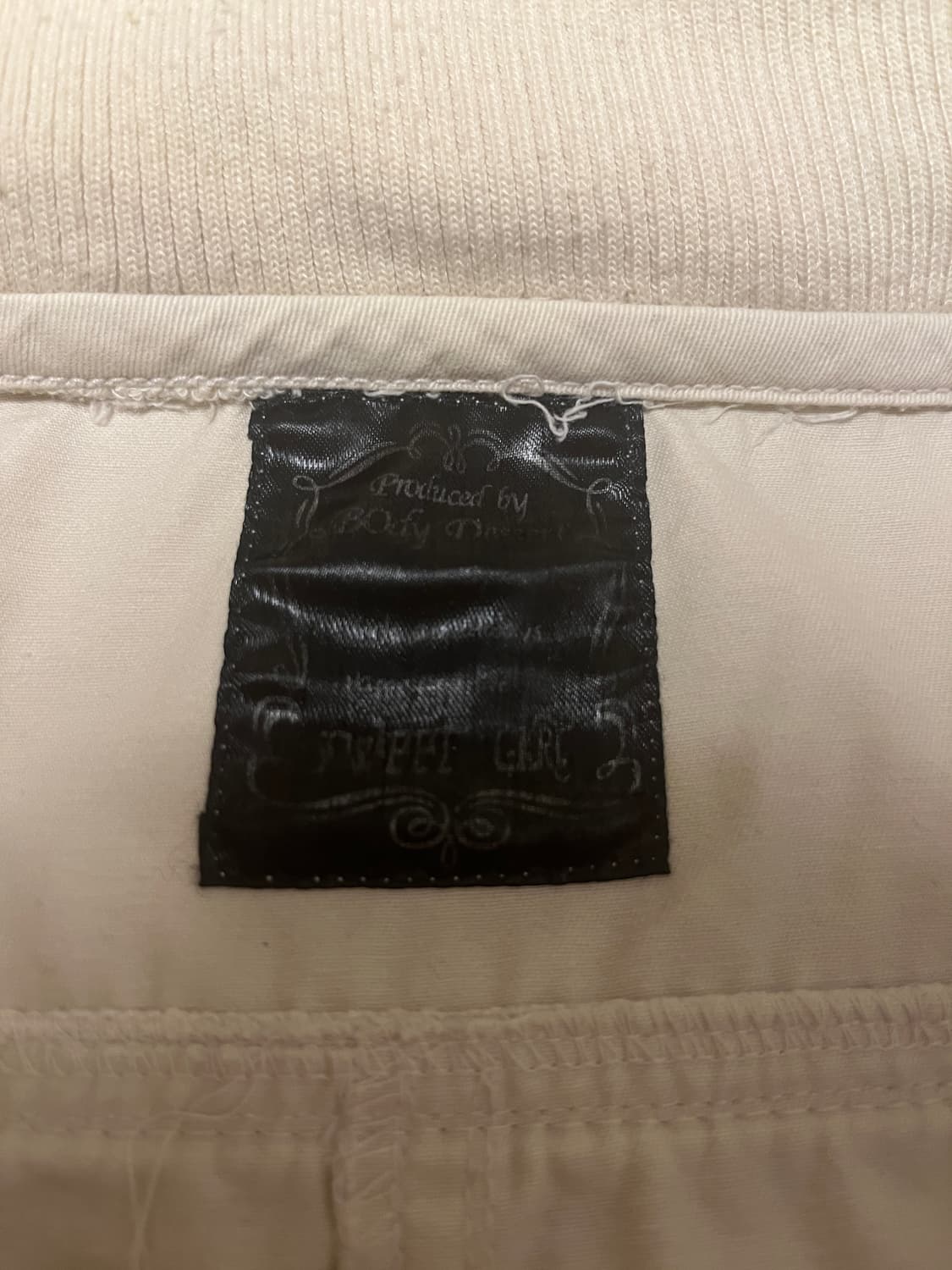 y2k button detail ivory hoodie jacket 상품이미지3