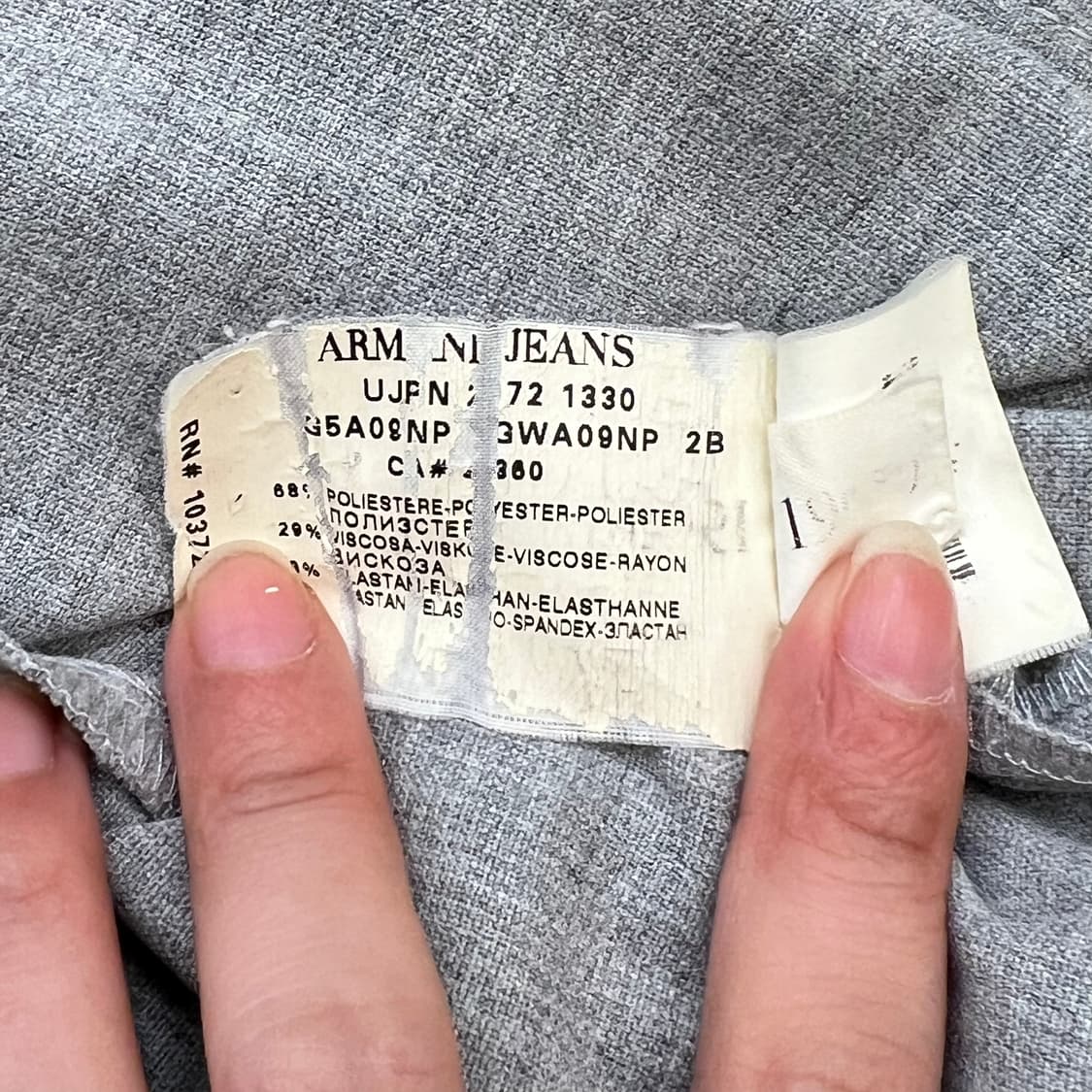 아르마니 진스 투포켓 셔츠원피스 r2620 상품이미지6