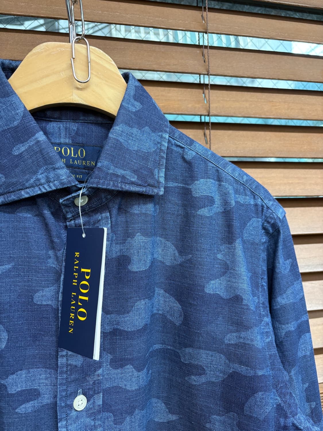 Polo Ralph Lauren 폴로랄프로렌 인디고 카모플라주 린넨 셔츠 상품이미지4