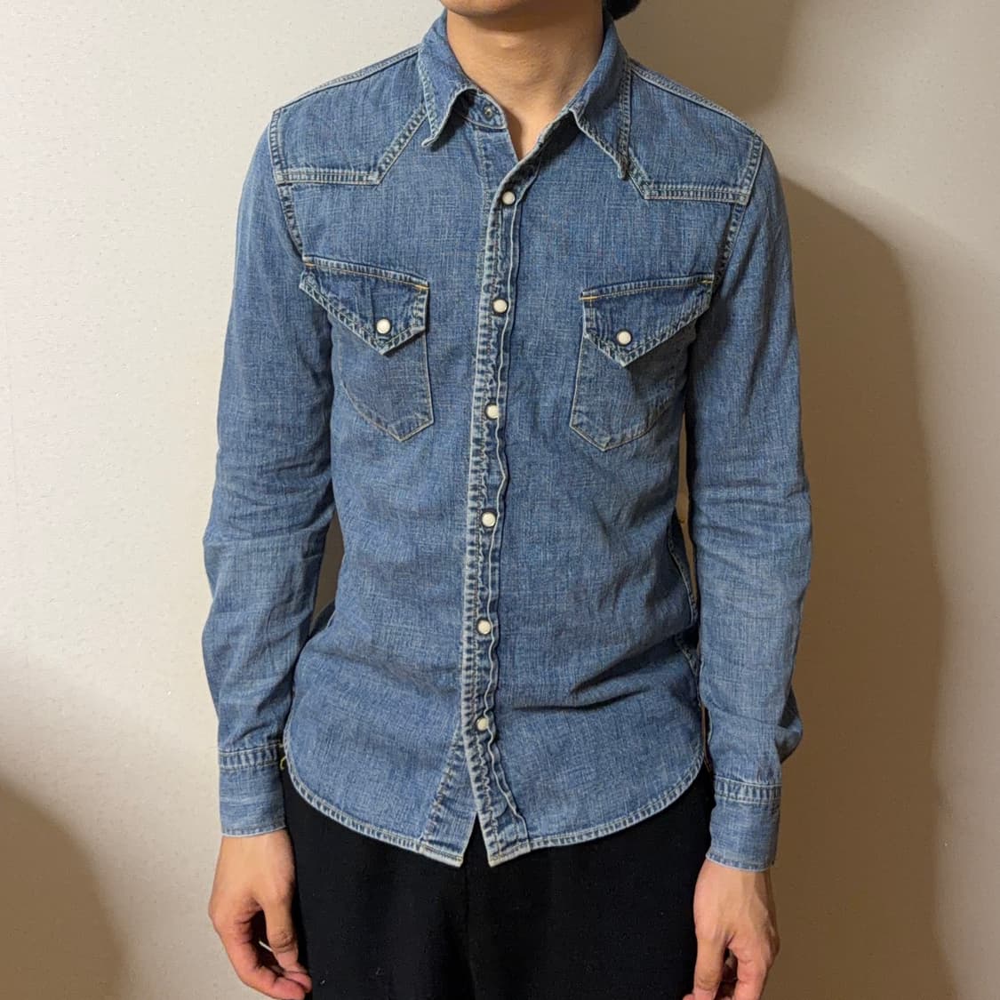 레미 릴리프 웨스턴 데님 셔츠 상품이미지3