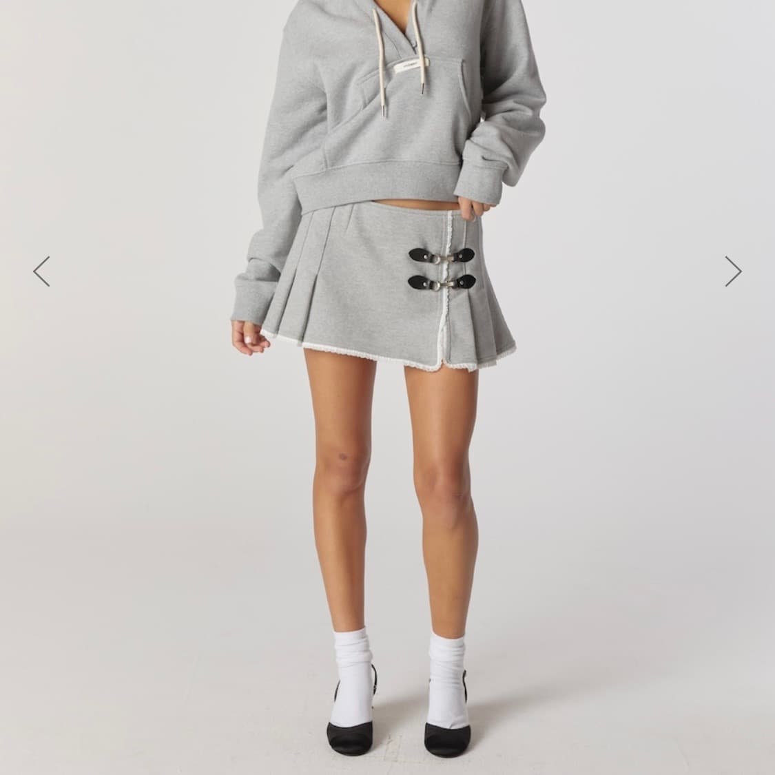 글로니 스커트 GLOWNY CIAO BUCKLE MINI SKIRT 상품이미지3