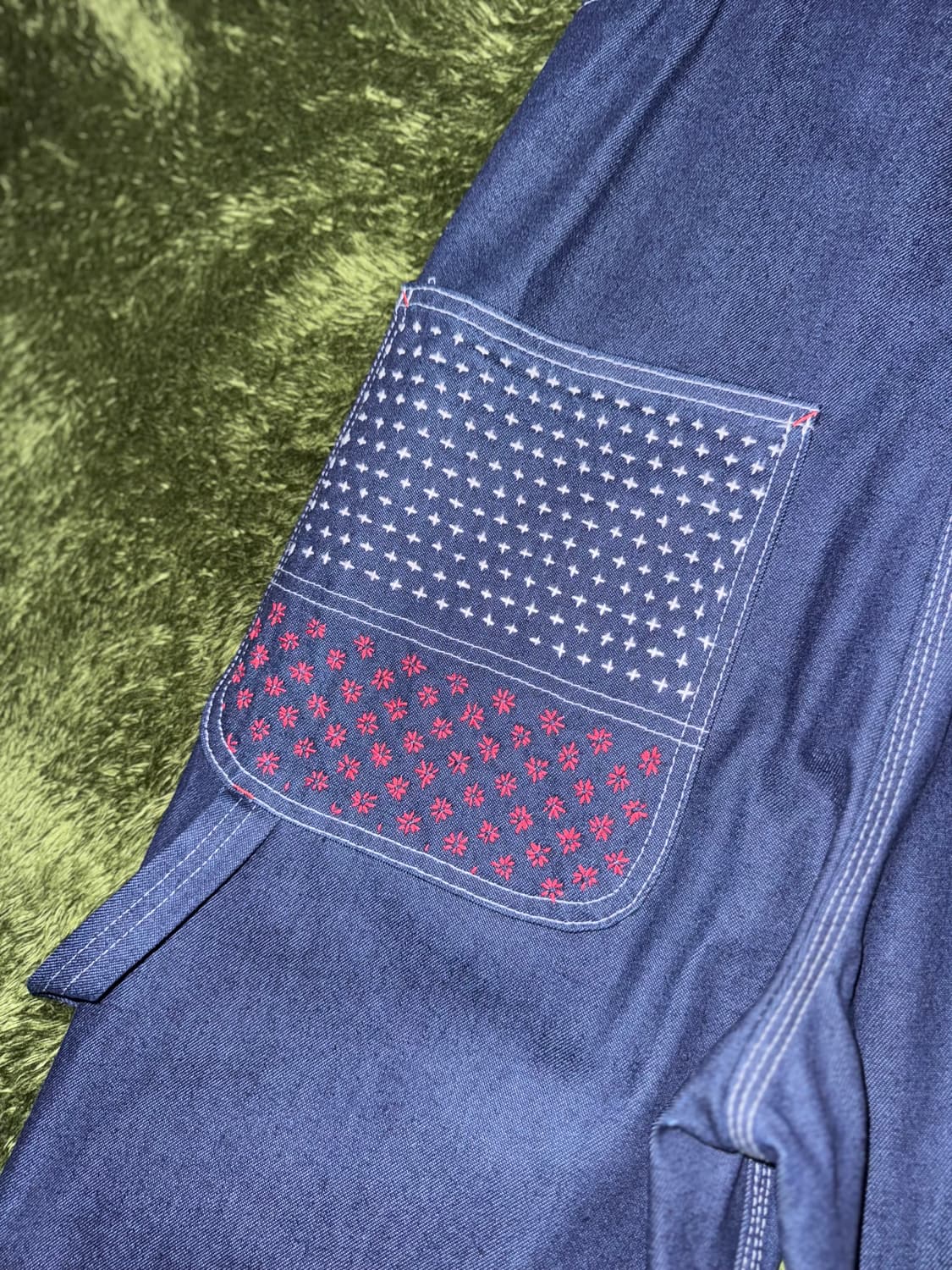 [30X30] 디키즈 재패니즈 사시코 커스텀 오버롤 인디고 상품이미지9