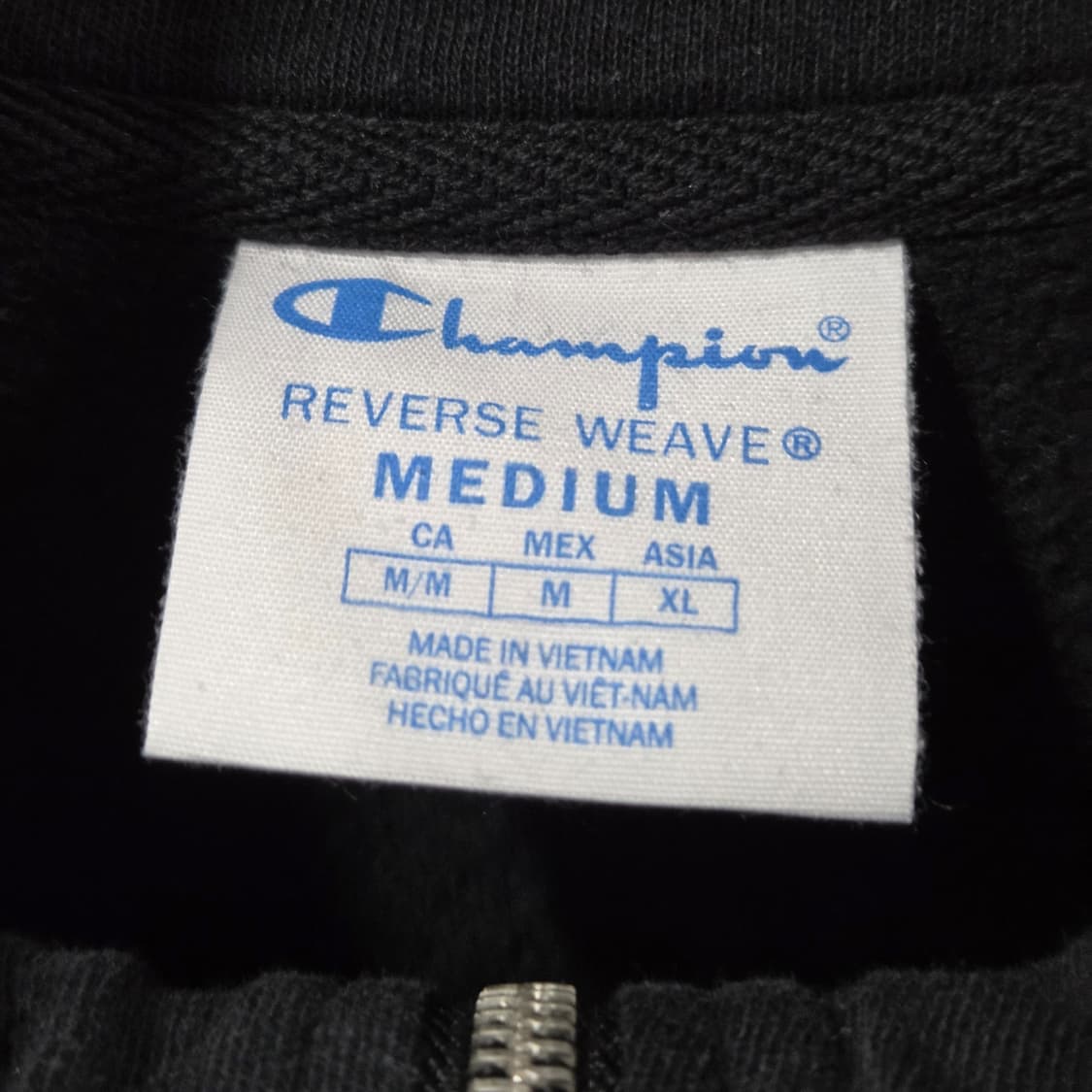챔피온 블루택 리버스위브 풀오버 하프집업 기모 스웻셔츠 M 상품이미지3