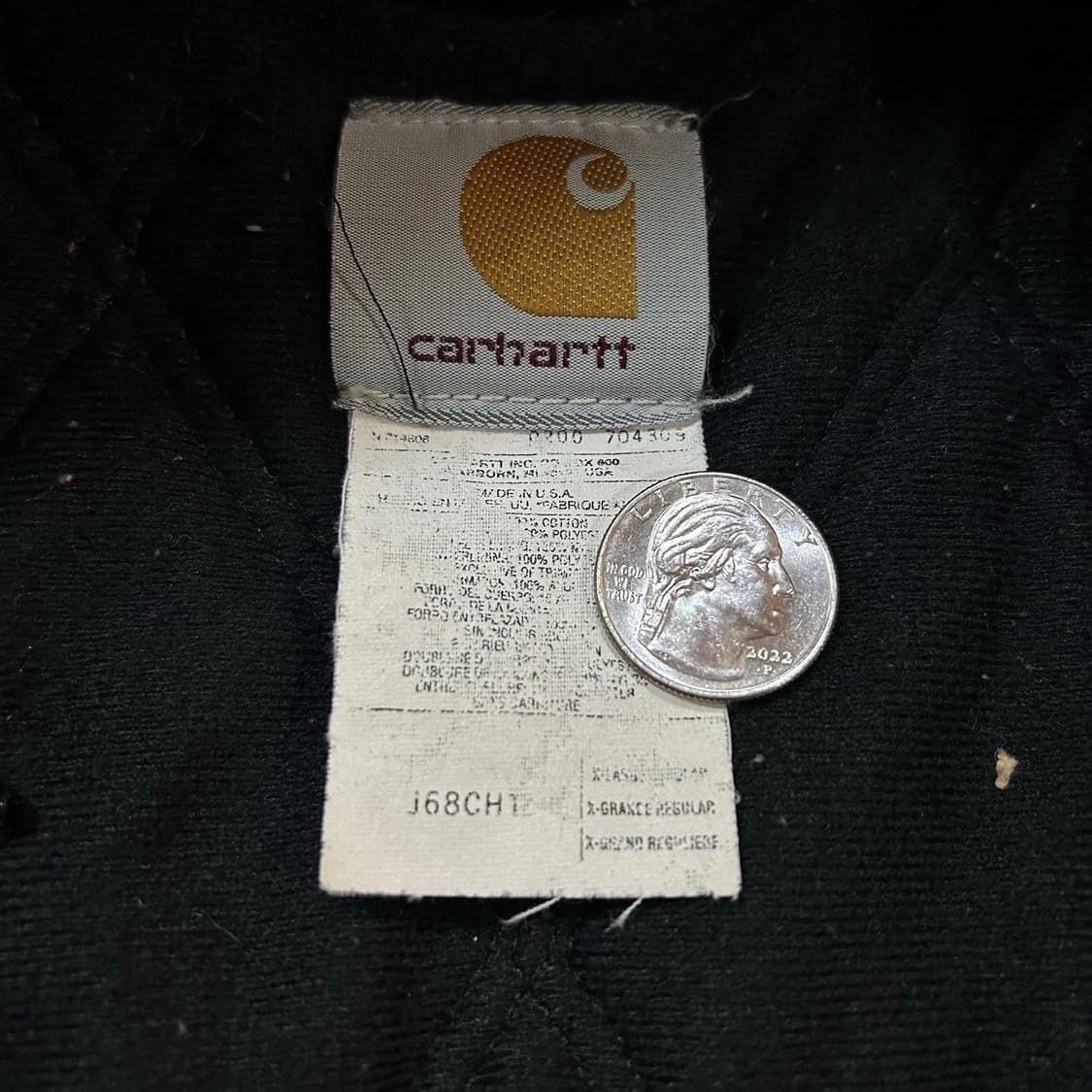 칼하트 J68 액티브 후드 자켓 체스트넛 상품이미지3