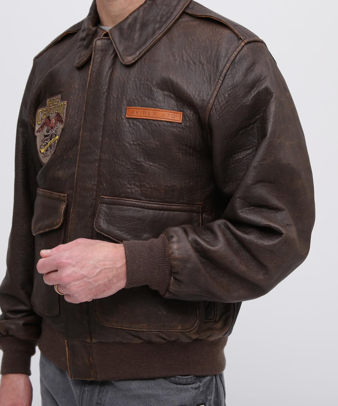 [50주년 한정판/25SS] 아비렉스 A-2 앤티크 럼 40사이즈 상품이미지5