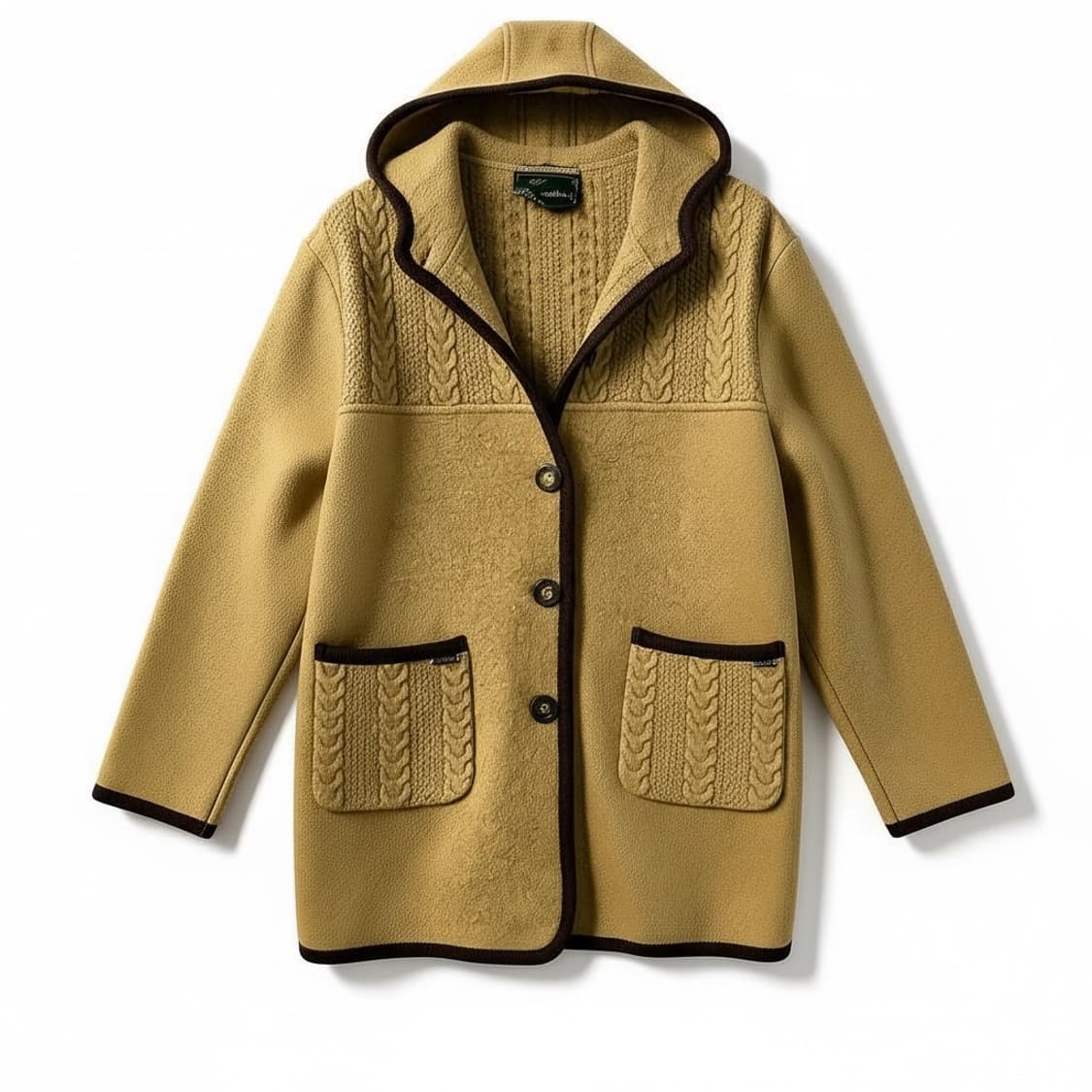 Blauenbock 이태리 울 후드 모직 코트 46 상품이미지1