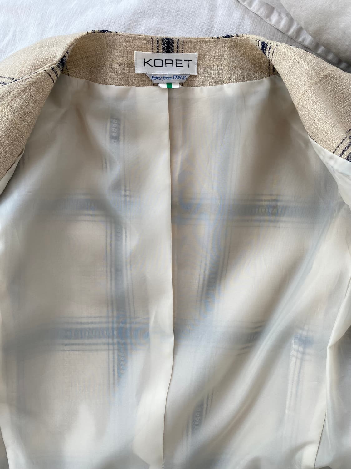 빈티지 플래드 라운드넥 울 재킷 (Italian Fabric) 상품이미지3