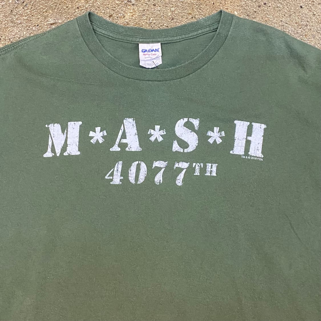 미국 빈티지 길단 MASH 프린팅 반팔티 밀리터리느낌 상품이미지3