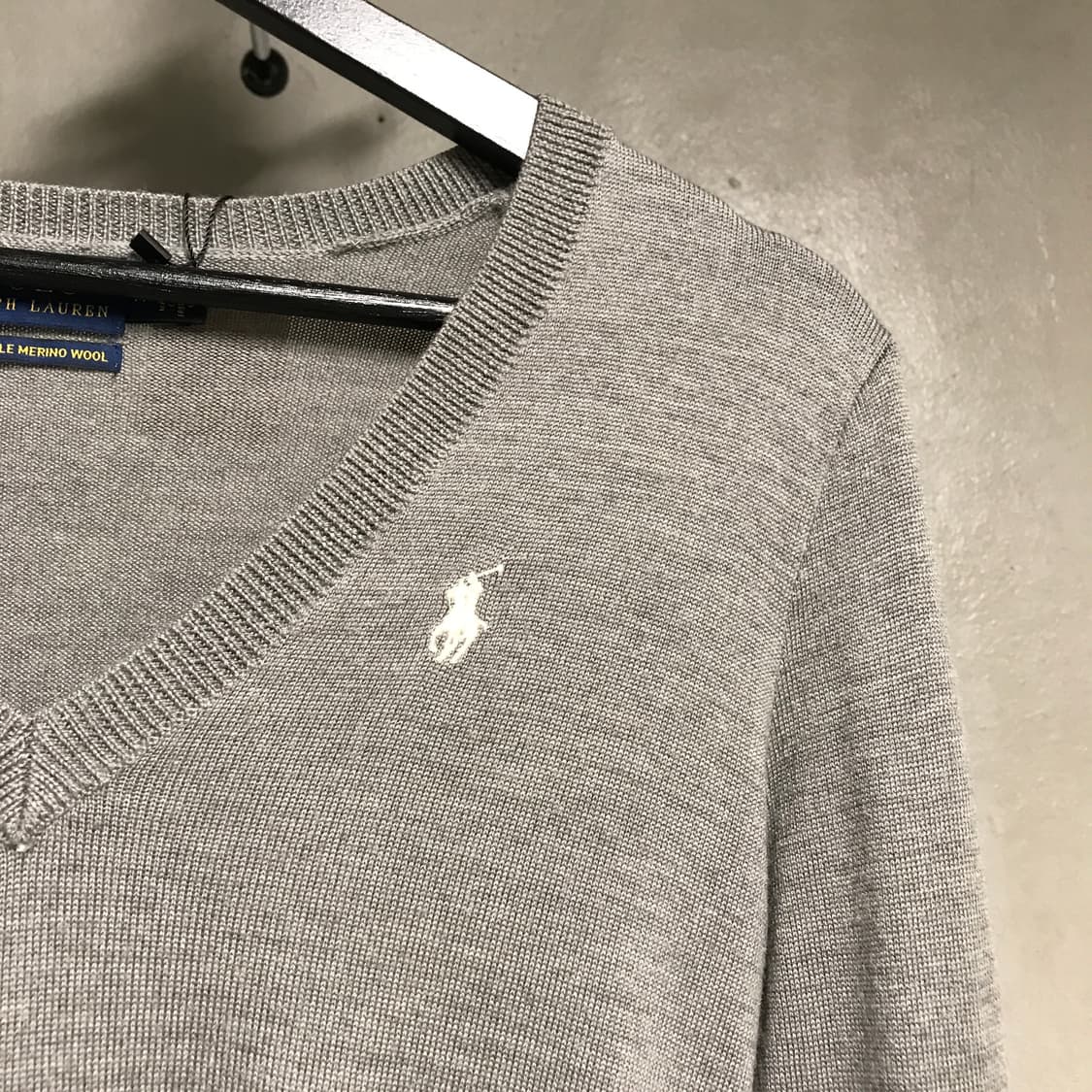 폴로 랄프로렌 브이넥 니트 그레이 M(W) 상품이미지4