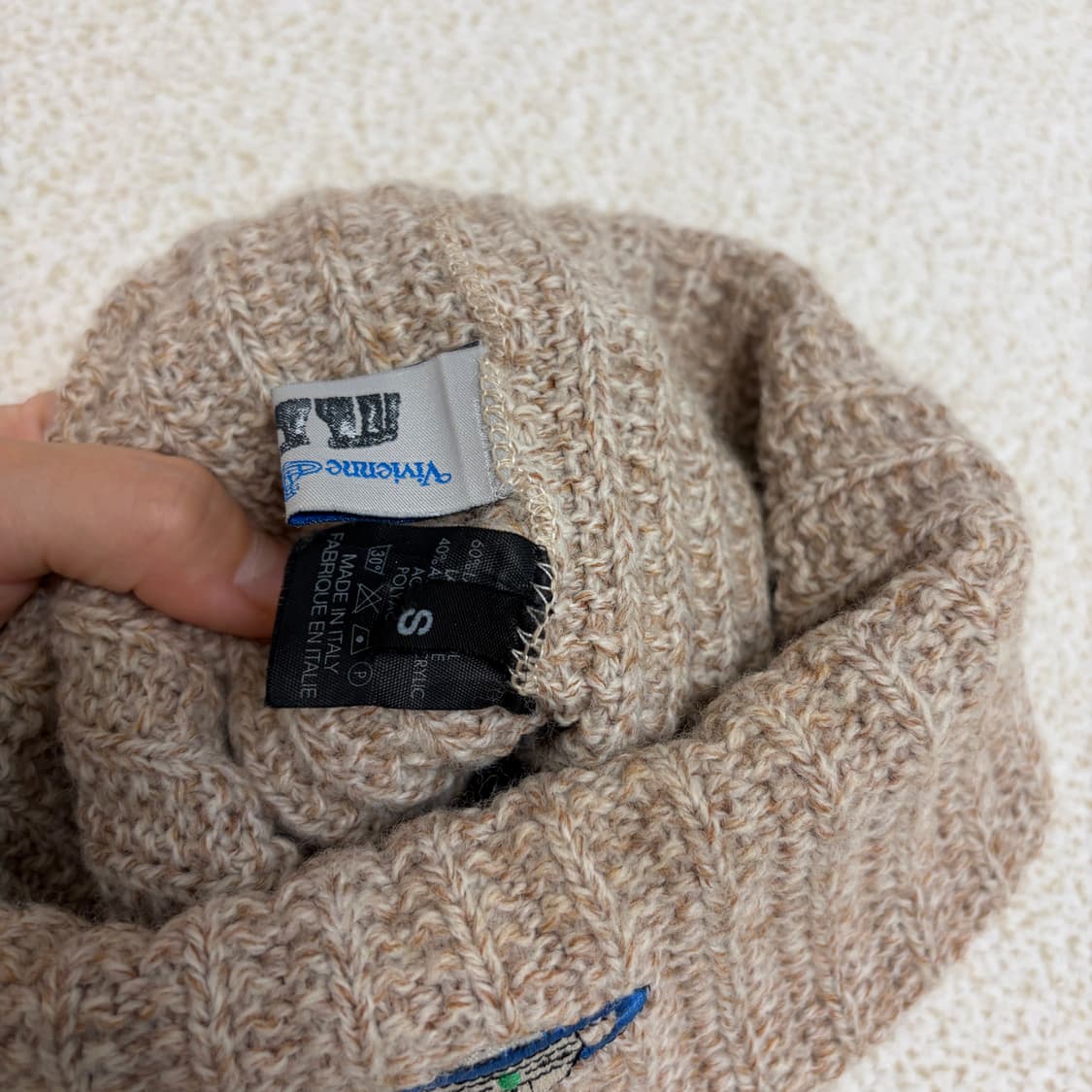 비비안웨스트우드 울 로고 비니 상품이미지4