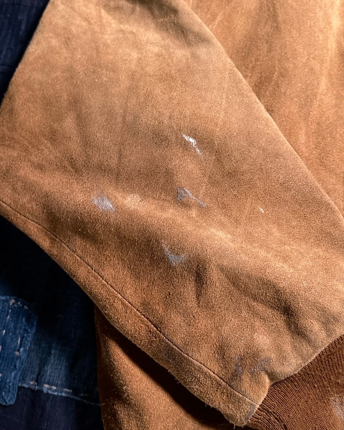 90‘s 417 by 반호이젠 스웨이드 봄버 자켓 XL 상품이미지4