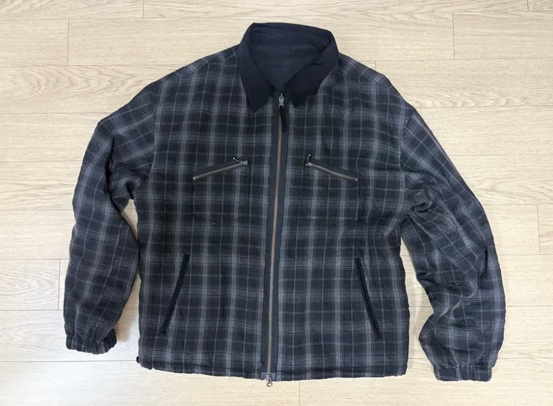 2) 폴리테루 리버시블 블루종 라미&체크 블랙+블랙 25ss 상품이미지1