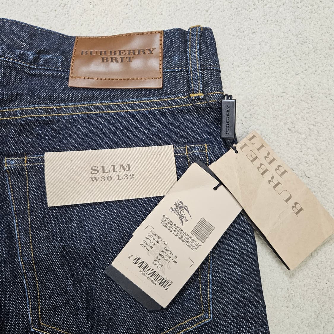 버버리 브릿 데님 팬츠 30/32 슬림핏 상품이미지8