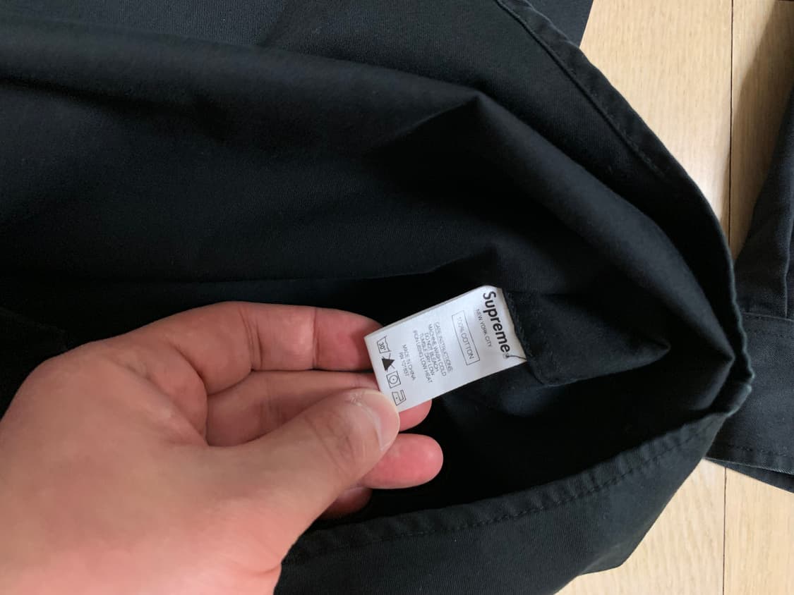 슈프림 트윌 셔츠 (L) 블랙 상품이미지6