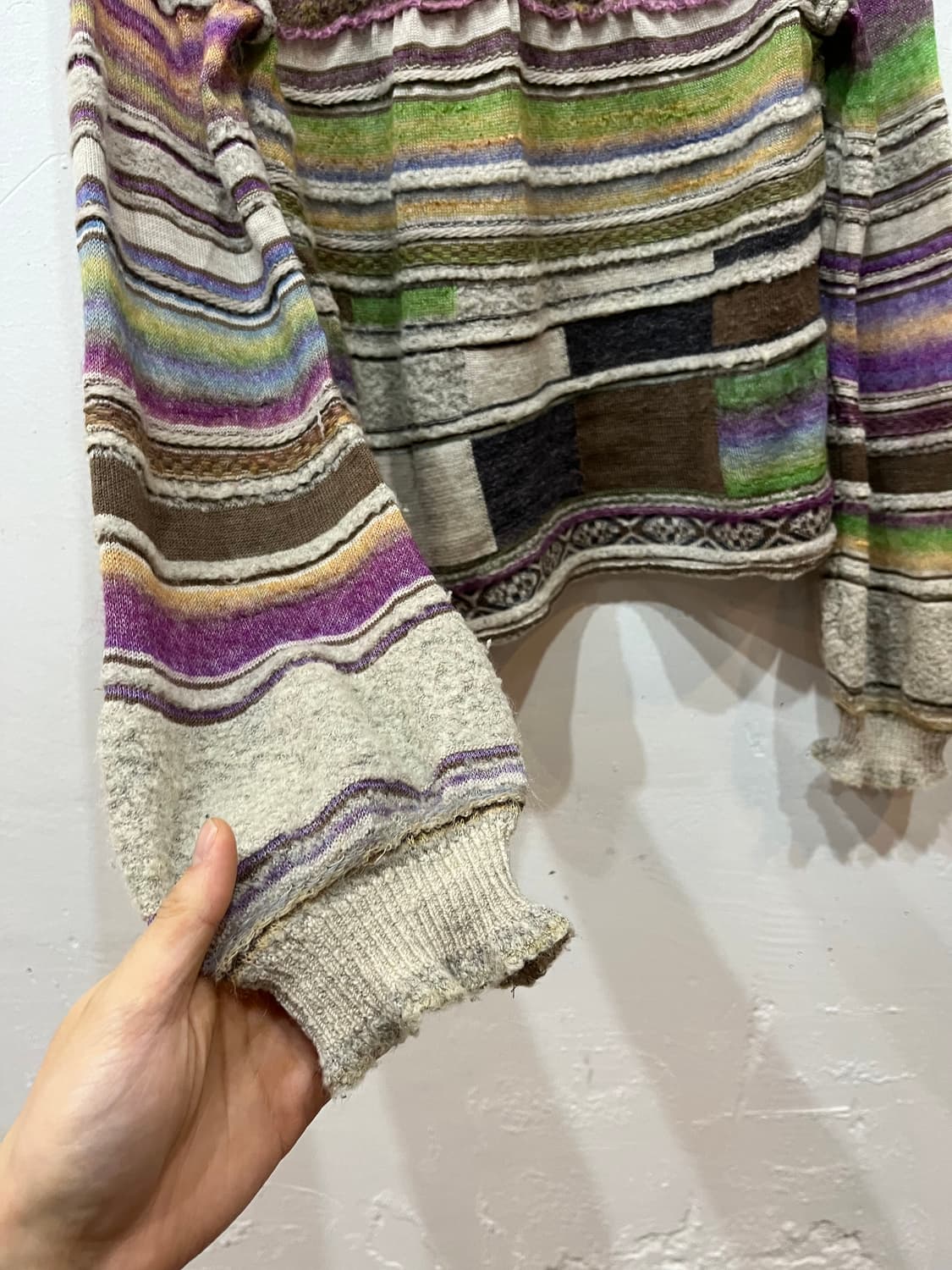 M.&KYOKO 터틀넥 아트 니트 Made in JAPAN  상품이미지5