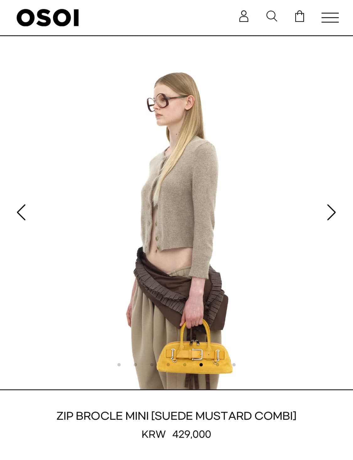 오소이 버클 미니숄더백 3way 상품이미지5